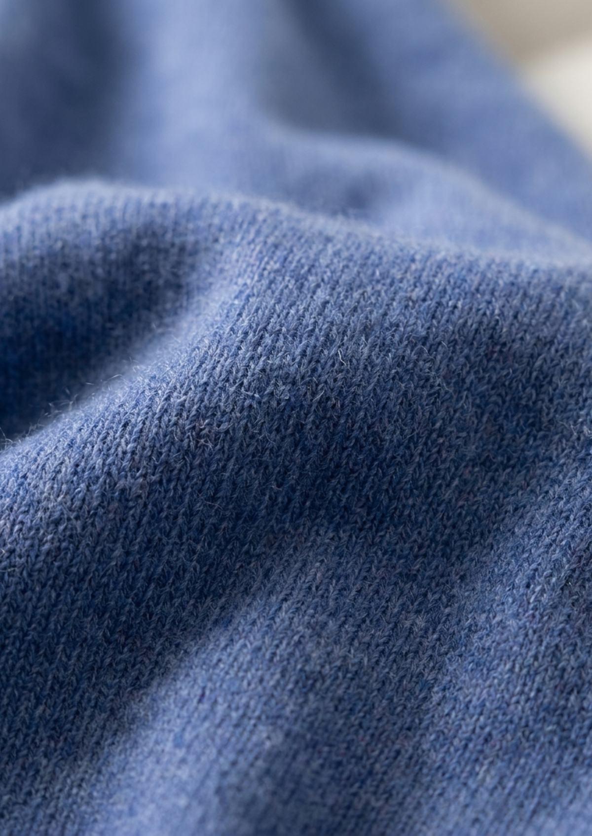 Premium Cashmere Classic Crewneck T-Shirt - Deep Atlantic | Auremmont