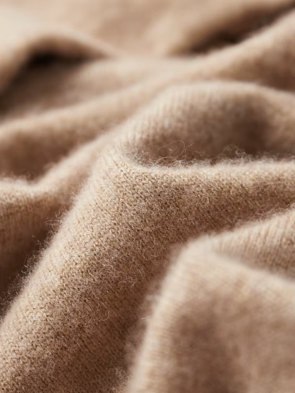 Pure Extra-Fine Merino Wool Beige Leisure Hoodie | Auremmont