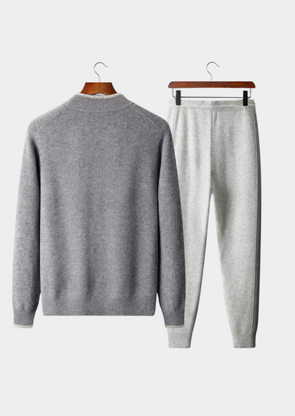 Pure Extra-Fine Merino Wool Two Tone Set | Auremmont