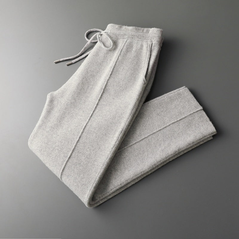 Pure Extra-Fine Merino Wool Leisure Trousers | Auremmont