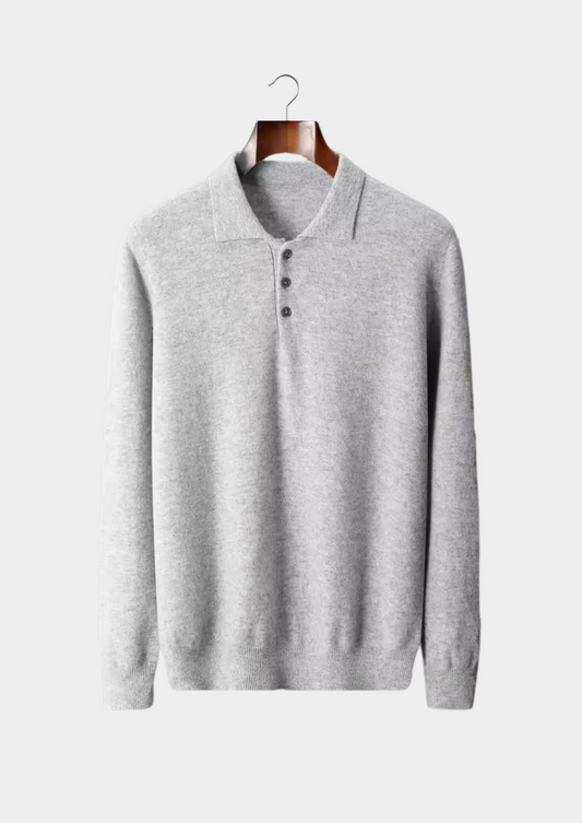 Pure Extra-Fine Merino Wool Classic Sweater Polo | Auremmont