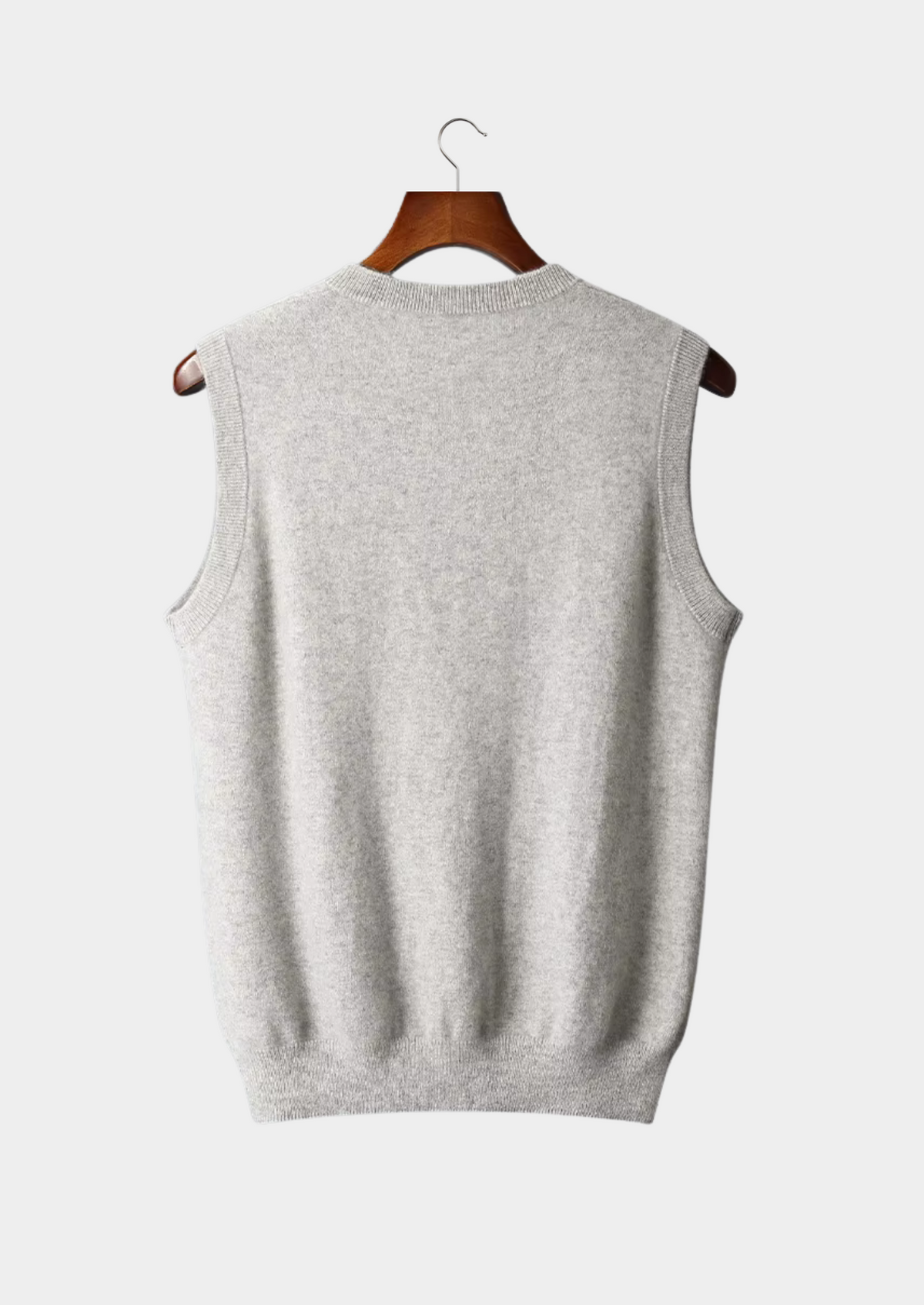 Pure Extra-Fine Merino Wool V-Neck Vest | Auremmont