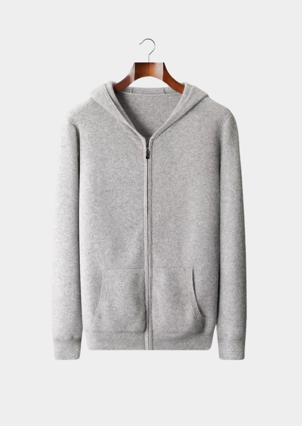 Pure Extra-Fine Merino Wool Zipper Hoodie | Auremmont
