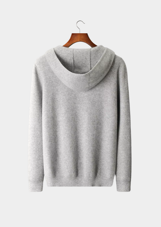 Pure Extra-Fine Merino Wool Zipper Hoodie | Auremmont