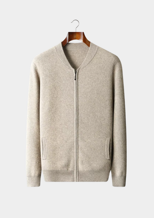 Pure Extra-Fine Merino Wool V-Neck Cardigan | Auremmont