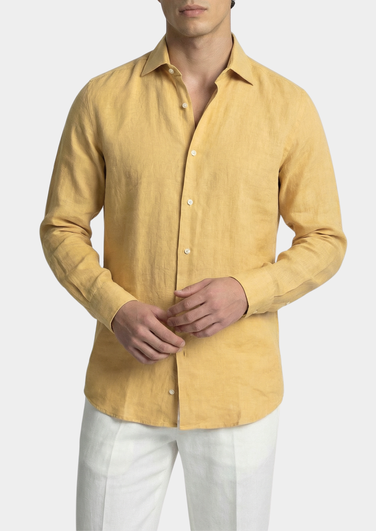 Portofino Coastal Shirt - Yellow | Auremmont