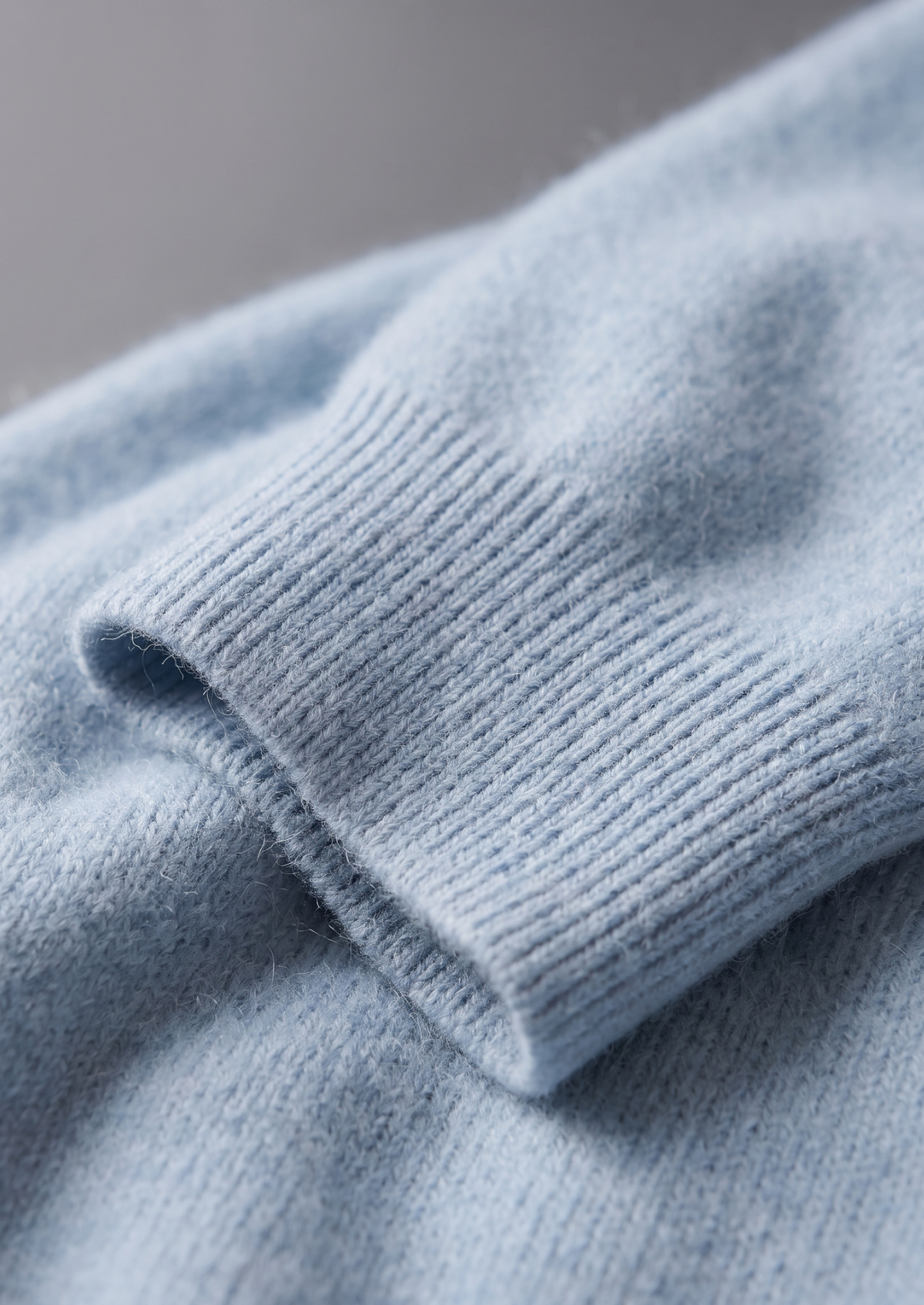 Pure Extra-Fine Merino Wool Light Blue Luzzo Set | Auremmont