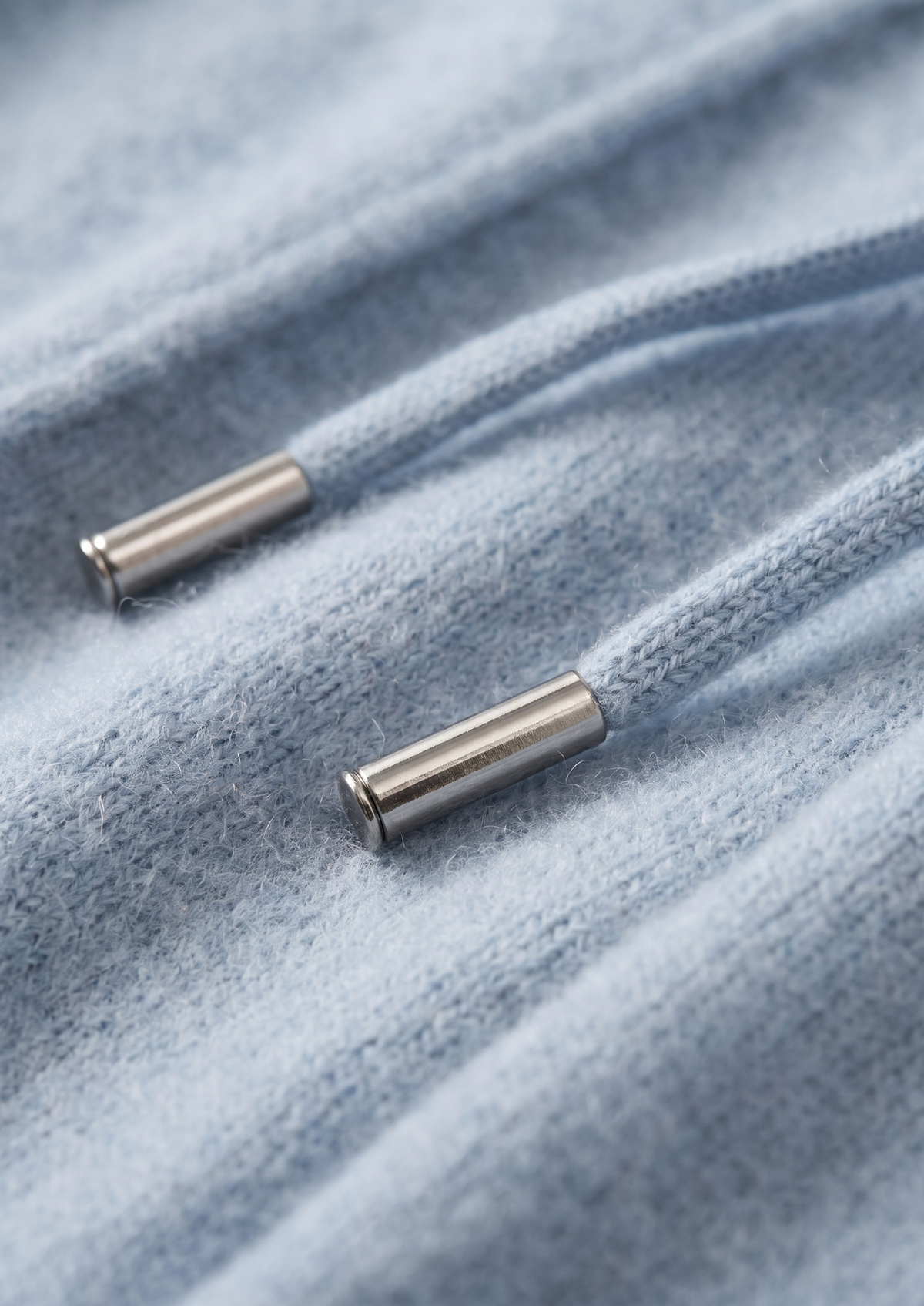 Pure Extra-Fine Merino Wool Light Blue Luzzo Set | Auremmont