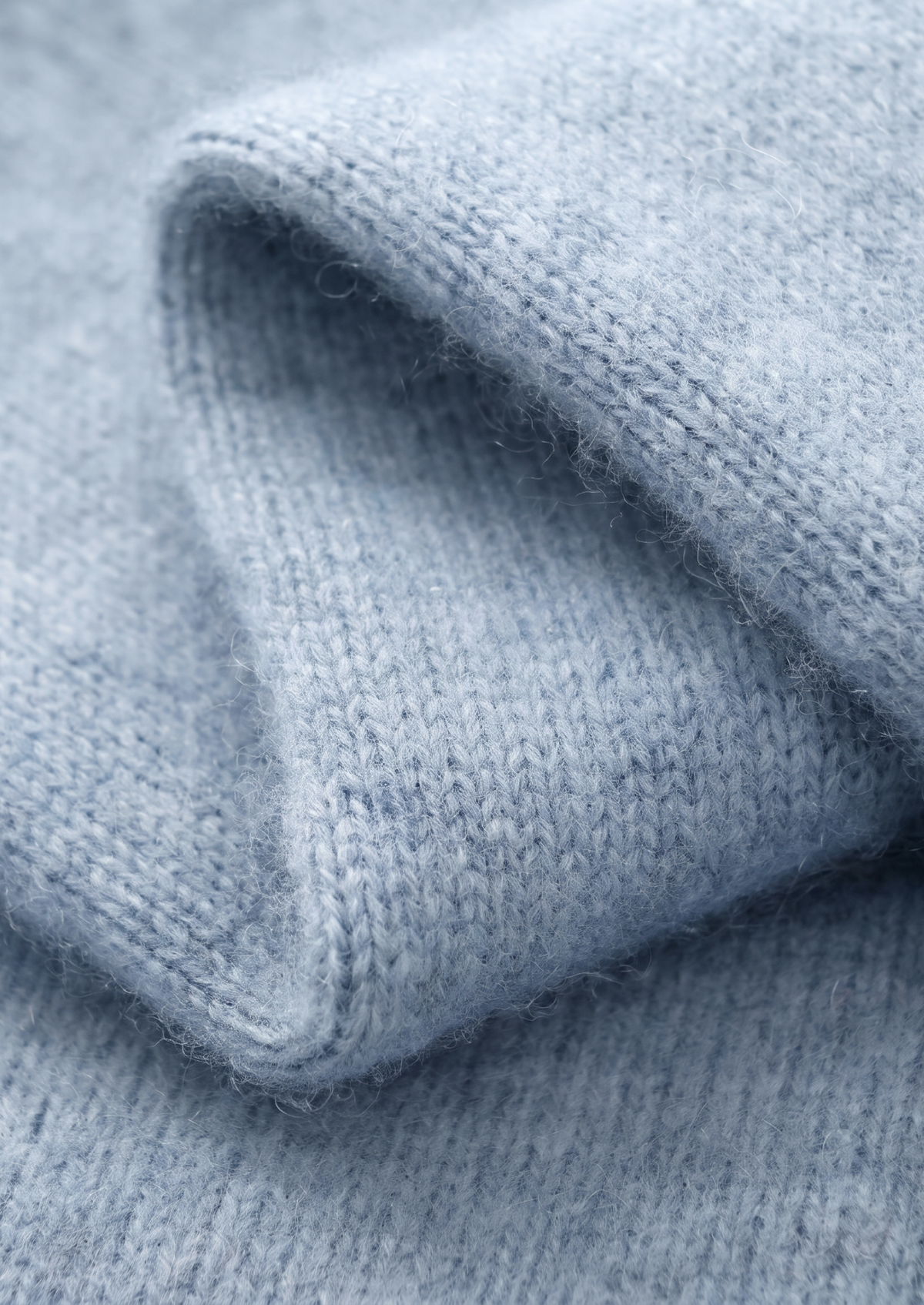 Pure Extra-Fine Merino Wool Light Blue Luzzo Set | Auremmont