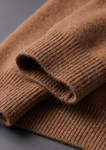 Pure Extra-Fine Merino Wool Caramel Luzzo Set | Auremmont