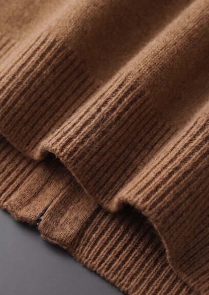 Pure Extra-Fine Merino Wool Caramel Luzzo Set | Auremmont