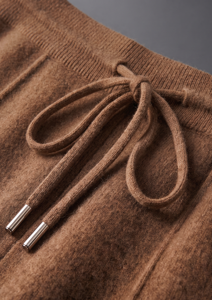 Pure Extra-Fine Merino Wool Caramel Luzzo Set | Auremmont