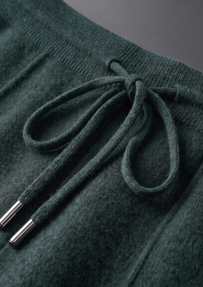 Pure Extra-Fine Merino Wool Sea Green Luzzo Set | Auremmont