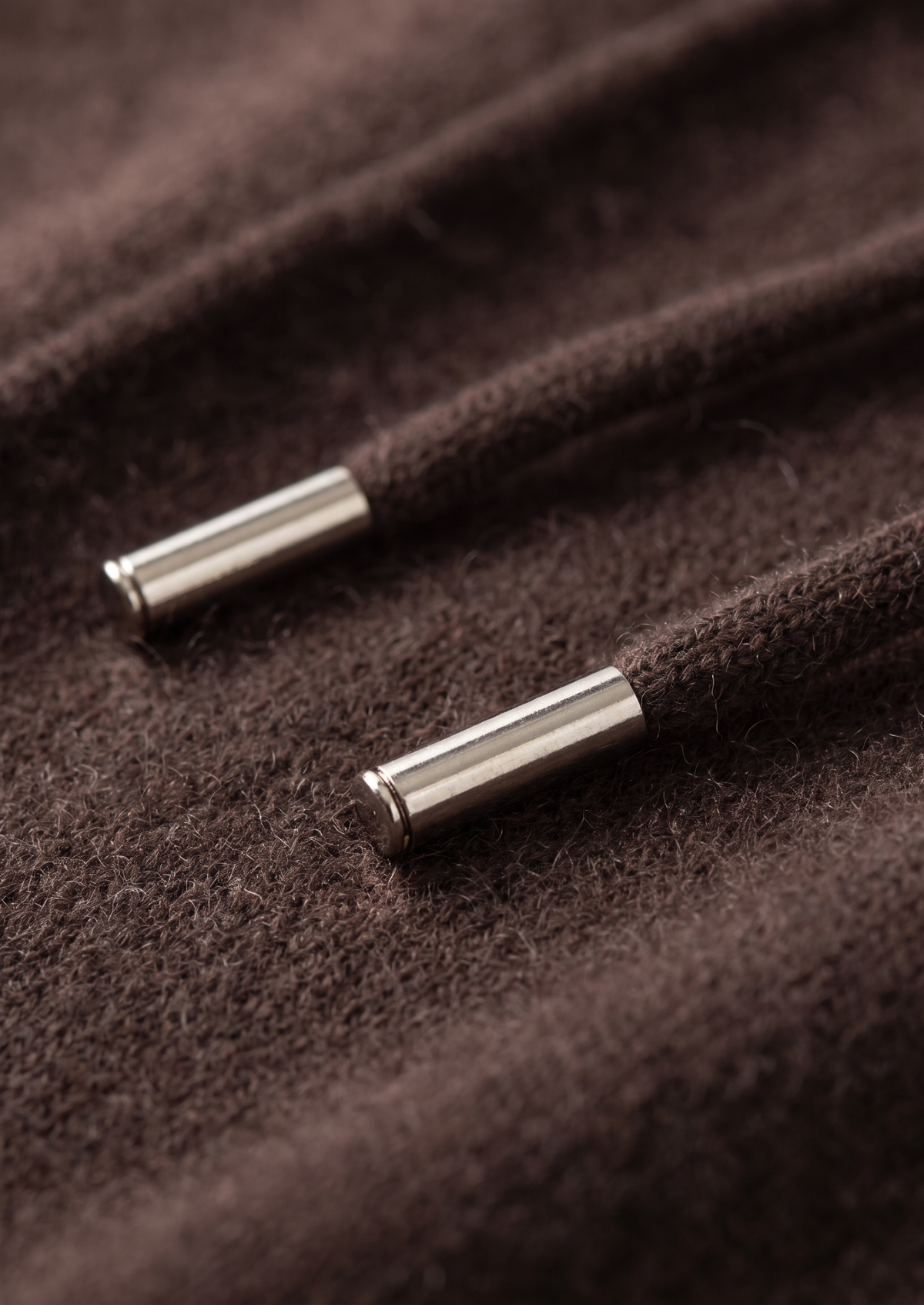 Pure Extra-Fine Merino Wool Dark Brown Luzzo Set | Auremmont