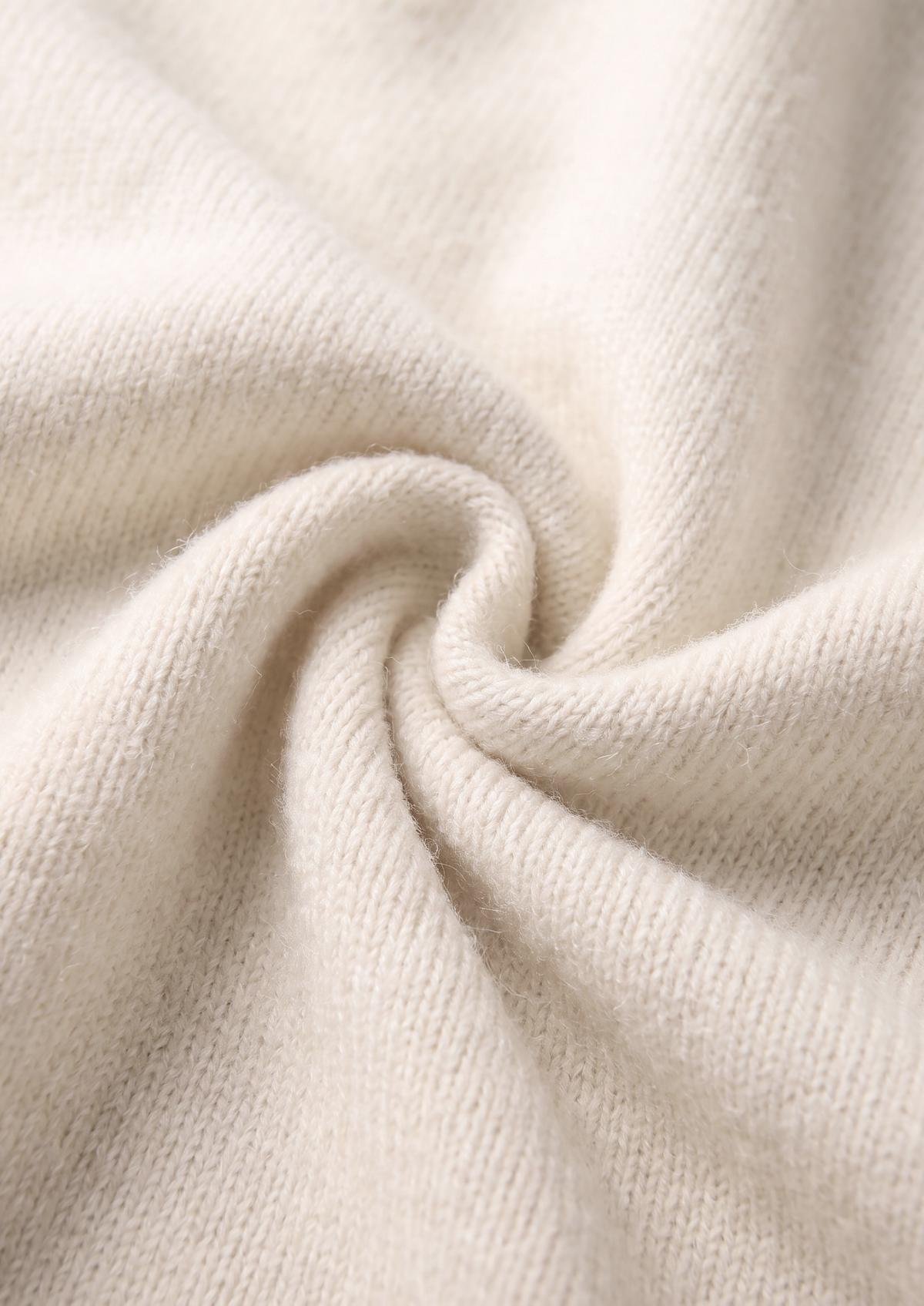 Pure Extra-Fine Merino Wool Cream White Luzzo Set | Auremmont