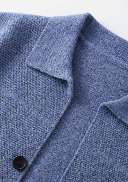 Pure Extra-Fine Merino Wool Button Overshirt | Auremmont
