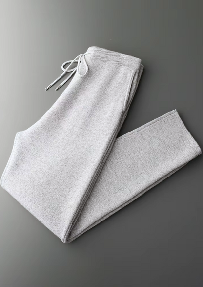 Pure Extra-Fine Merino Wool Light Gray Savro Set | Auremmont